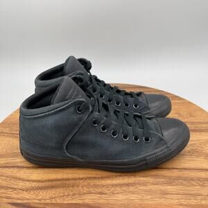 Converse Chuck Taylor All Star Mid Shoes Womens 9 Triple Black Casual Skate